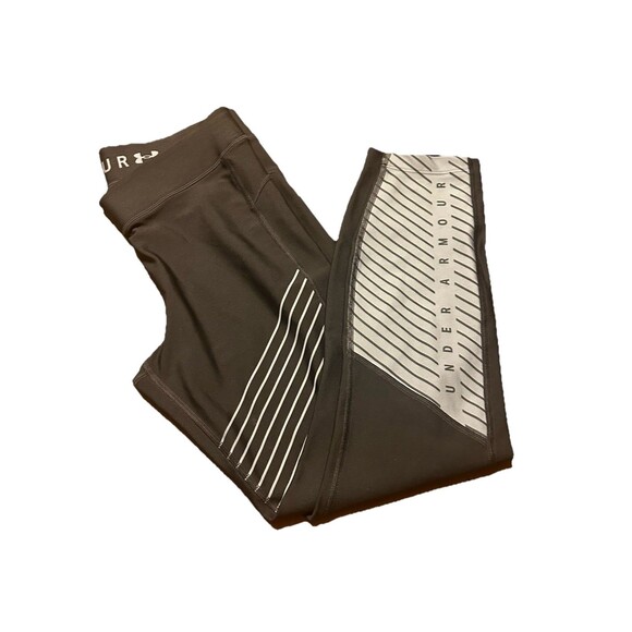 Under Armour Leggings Mens Medium Gray HeatGear Compression Pants Athletic Gym - Picture 1 of 3